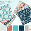 Positive Vibes Printable 12x12 Digital Paper Pack for Scrapbooking and Paper Crafts