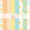 Melon Sunrise 12x12 Printable Digital Scrapbook Paper & Card Stock